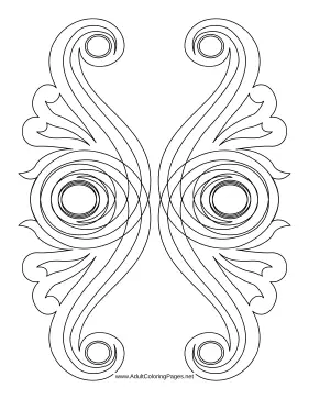 Scrollwork coloring page