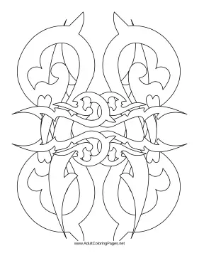 Thorns coloring page