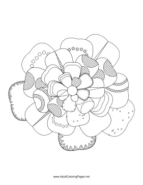 Flower-00 coloring page