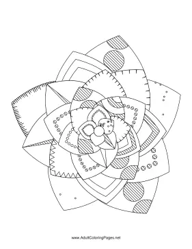 Flower-01 coloring page