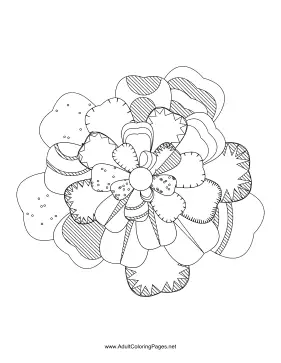 Flower-17 coloring page