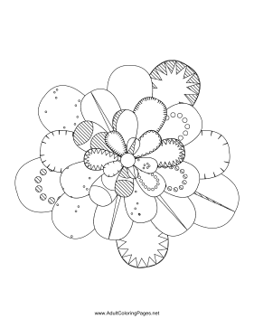 Flower-21 coloring page