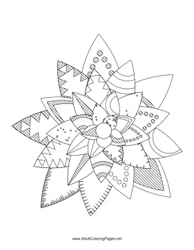 Flower-32 coloring page