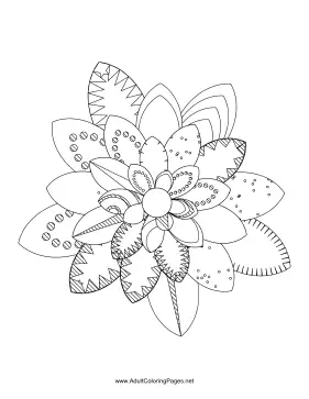 Flower-35 coloring page