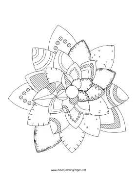Flower-36 coloring page