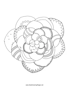 Flower-44 coloring page