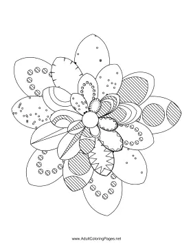 Flower-69 coloring page