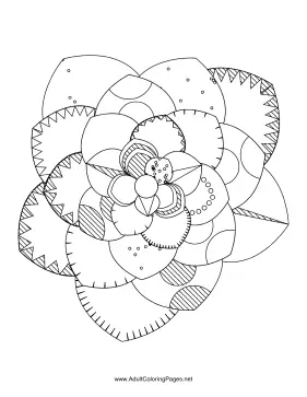Flower-71 coloring page