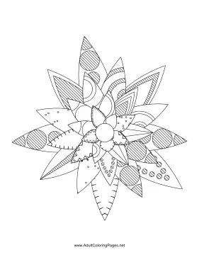 Flower-78 coloring page