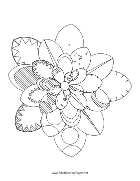 Flower-80 coloring page