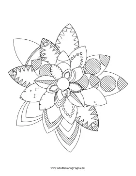 Flower-81 coloring page