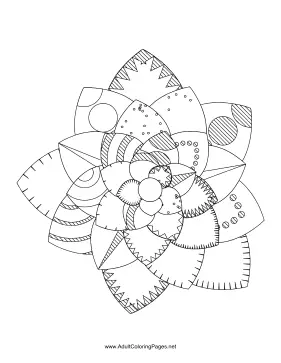 Flower-82 coloring page