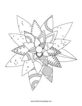 Flower-91 coloring page