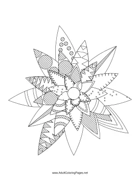 Flower-95 coloring page