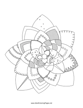 Flower-96 coloring page