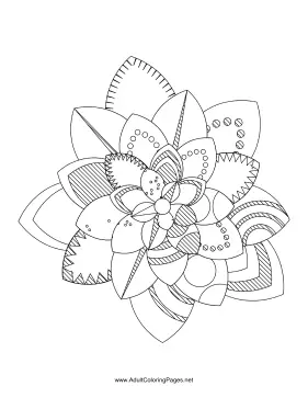 Flower-98 coloring page