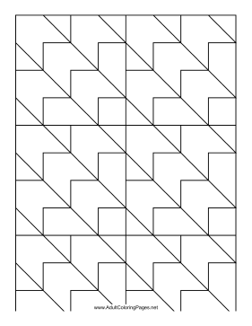 Chevrons coloring page