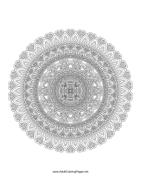 Ornate Mandala coloring page