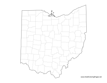 Ohio coloring page