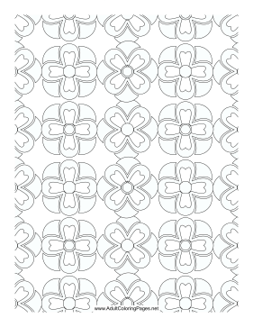 Clover coloring page