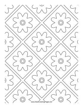 Flower Panes coloring page