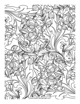 Poppies coloring page