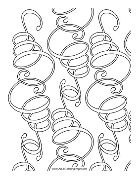 Coils coloring page