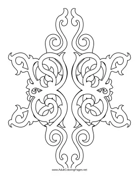 Gothic coloring page
