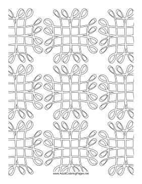 Grid coloring page