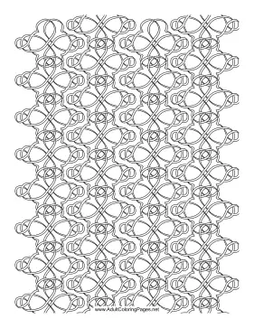 Knotted coloring page