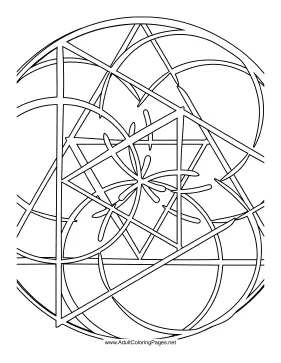 Overlap coloring page