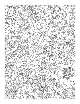 Paisley coloring page