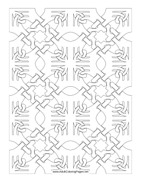 Puzzle coloring page