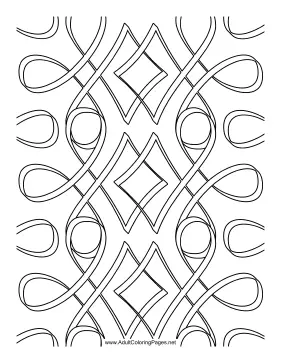 Ribbons coloring page