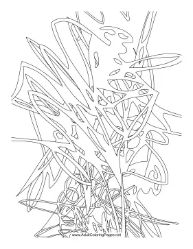 Scribble coloring page