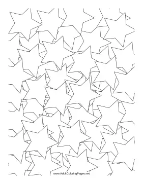 Stars coloring page