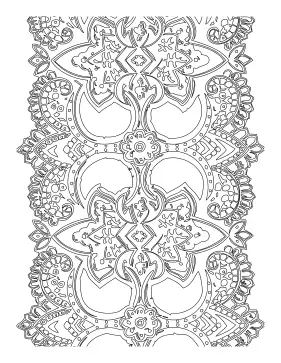 Totem coloring page