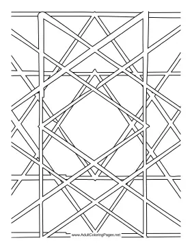 Woven coloring page