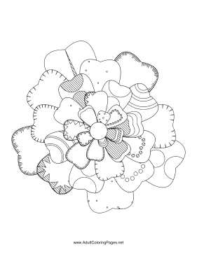 Flower-02 coloring page