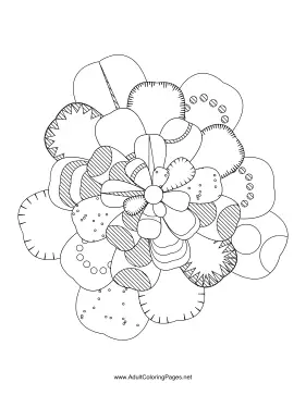 Flower-03 coloring page