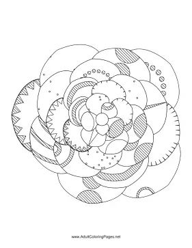 Flower-04 coloring page