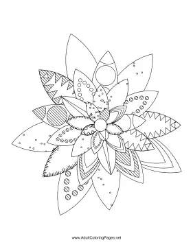 Flower-05 coloring page