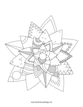 Flower-06 coloring page