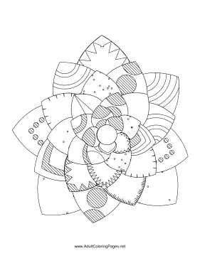 Flower-07 coloring page