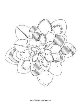 Flower-08 coloring page