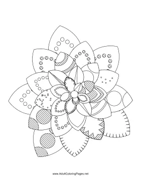 Flower-09 coloring page
