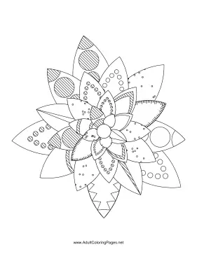 Flower-11 coloring page