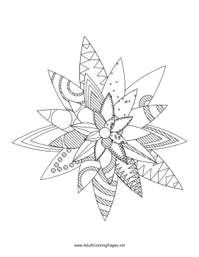 Flower-12 coloring page