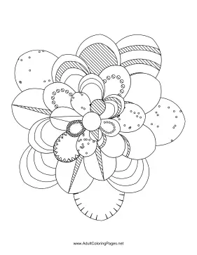 Flower-13 coloring page