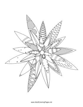 Flower-14 coloring page